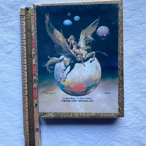 1977 New Vtg Boris Vallejo 50 Book Plates Set Fantasy Sci Fi Art Library Ex Libr - Picture 6 of 7